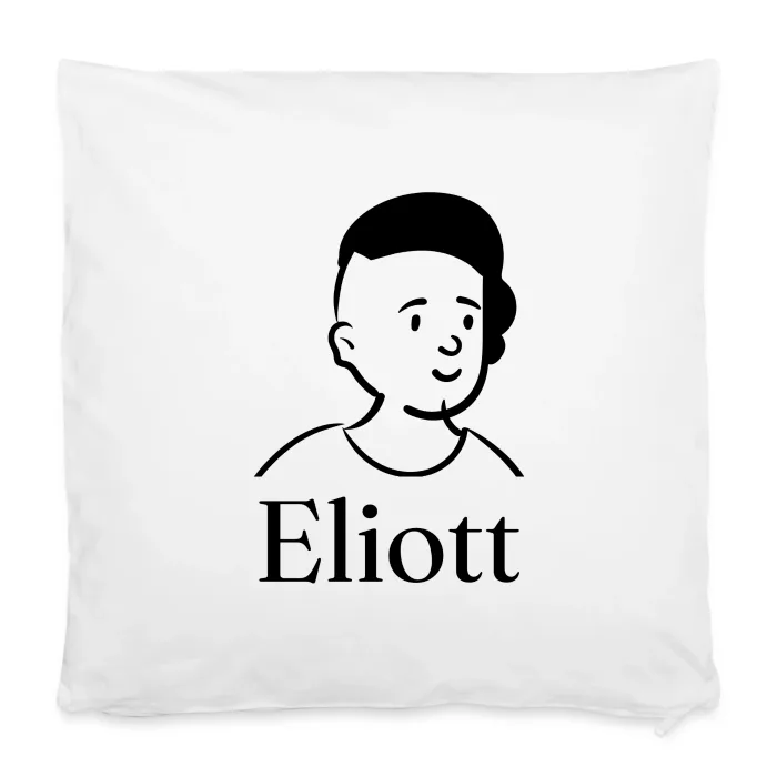 Housse de coussin personnalisée au prénom Eliott