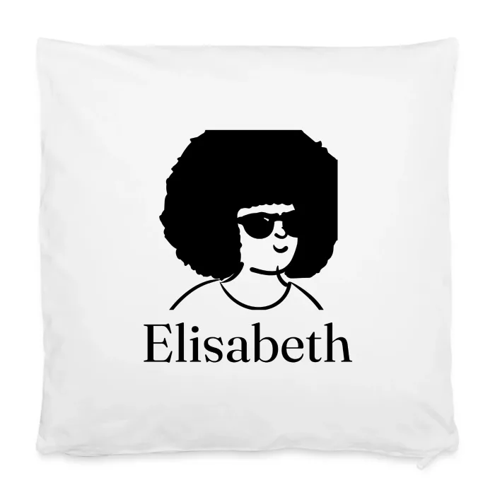 Housse de coussin personnalisée au prénom Elisabeth