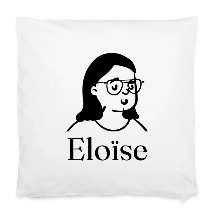 Housse de coussin personnalisée au prénom Eloïse
