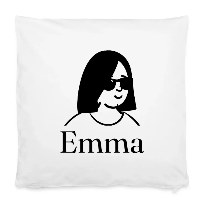 Housse de coussin personnalisée au prénom Emma