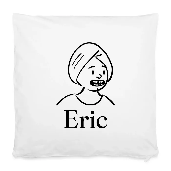 Housse de coussin personnalisée au prénom Eric