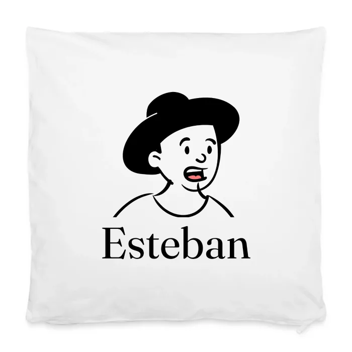 Housse de coussin personnalisée au prénom Esteban