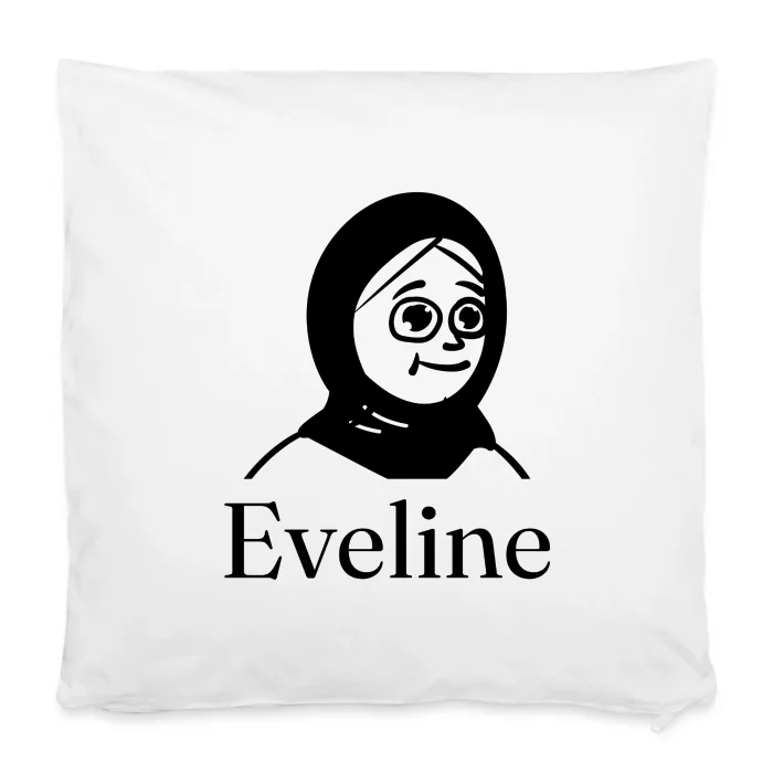 Housse de coussin personnalisée au prénom Eveline