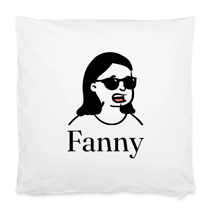Housse de coussin personnalisée au prénom Fanny