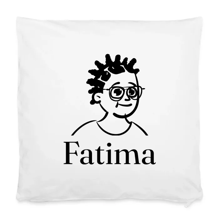 Housse de coussin personnalisée au prénom Fatima