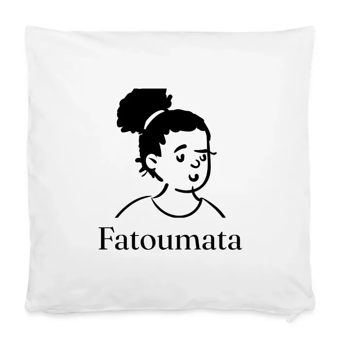 Housse de coussin personnalisée au prénom Fatoumata