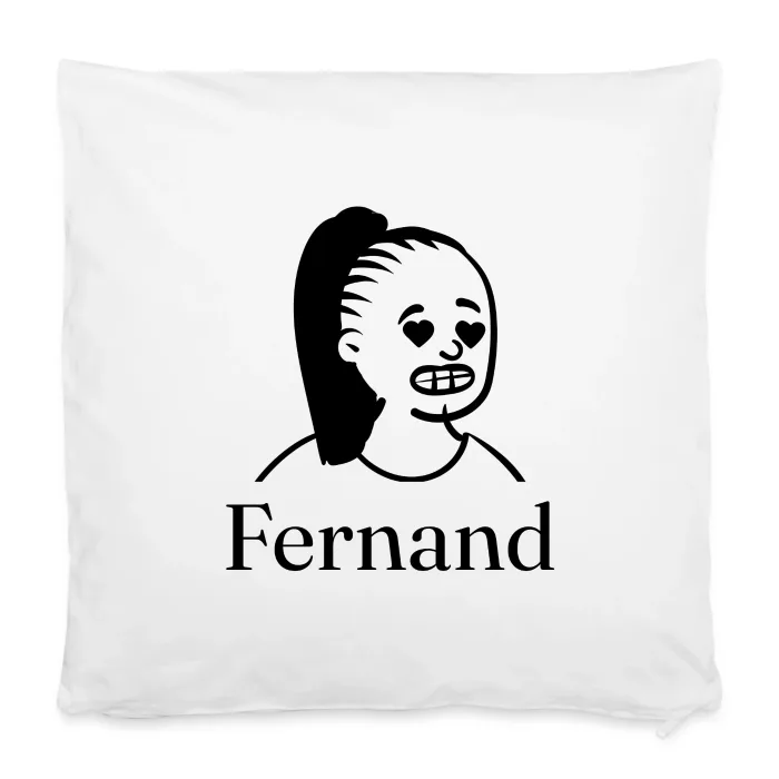 Housse de coussin personnalisée au prénom Fernand