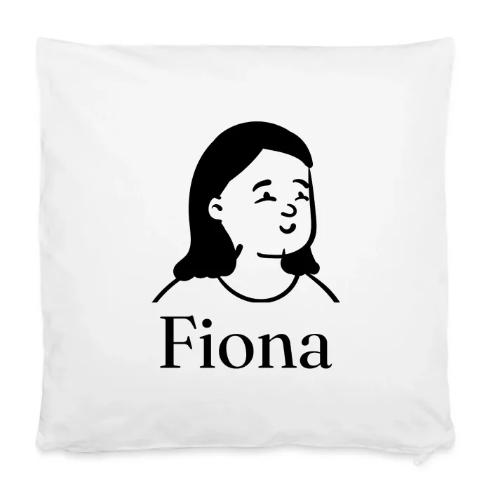 Housse de coussin personnalisée au prénom Fiona