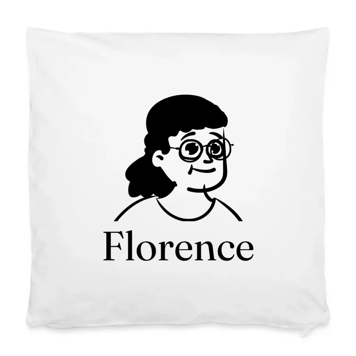 Housse de coussin personnalisée au prénom Florence