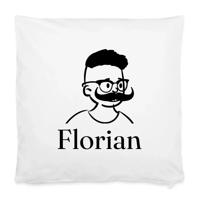 Housse de coussin personnalisée au prénom Florian