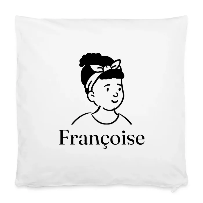 Housse de coussin personnalisée au prénom Françoise