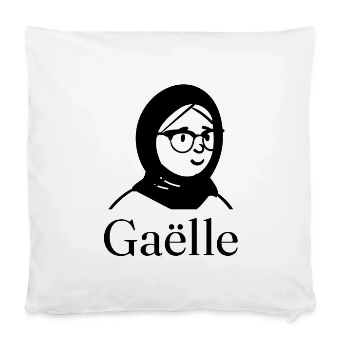 Housse de coussin personnalisée au prénom Gaëlle