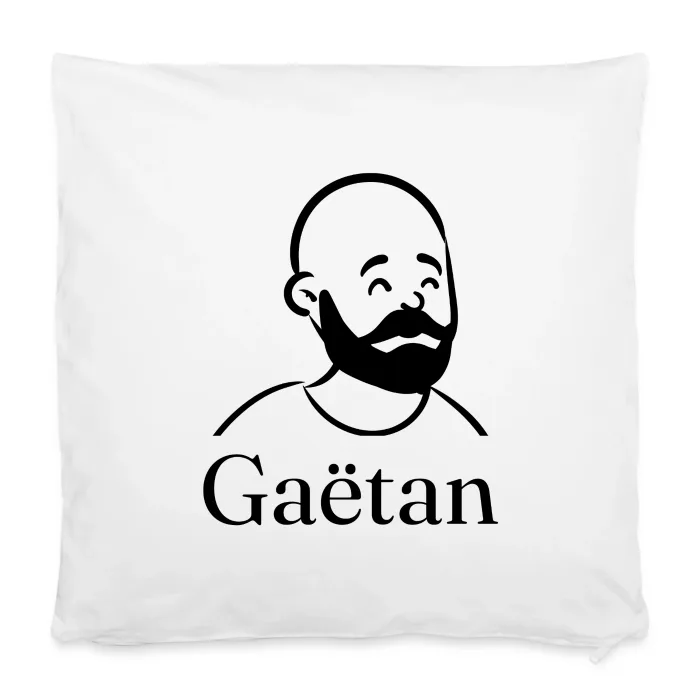 Housse de coussin personnalisée au prénom Gaëtan