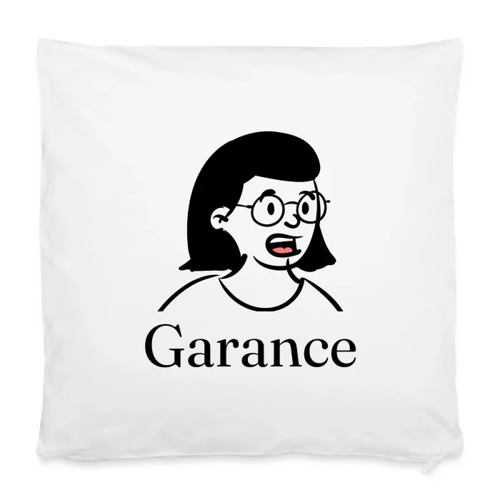 Housse de coussin personnalisée au prénom Garance
