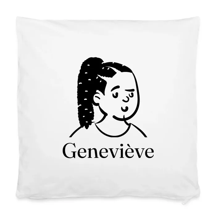Housse de coussin personnalisée au prénom Geneviève