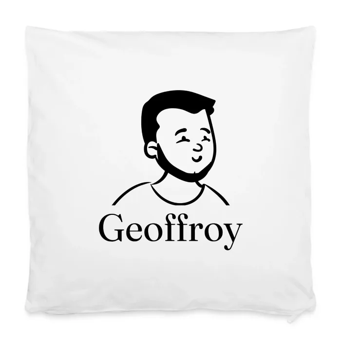 Housse de coussin personnalisée au prénom Geoffroy