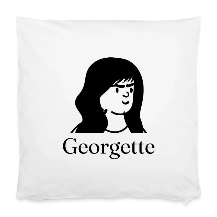 Housse de coussin personnalisée au prénom Georgette