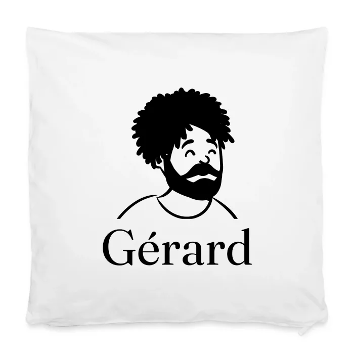 Housse de coussin personnalisée au prénom Gérard