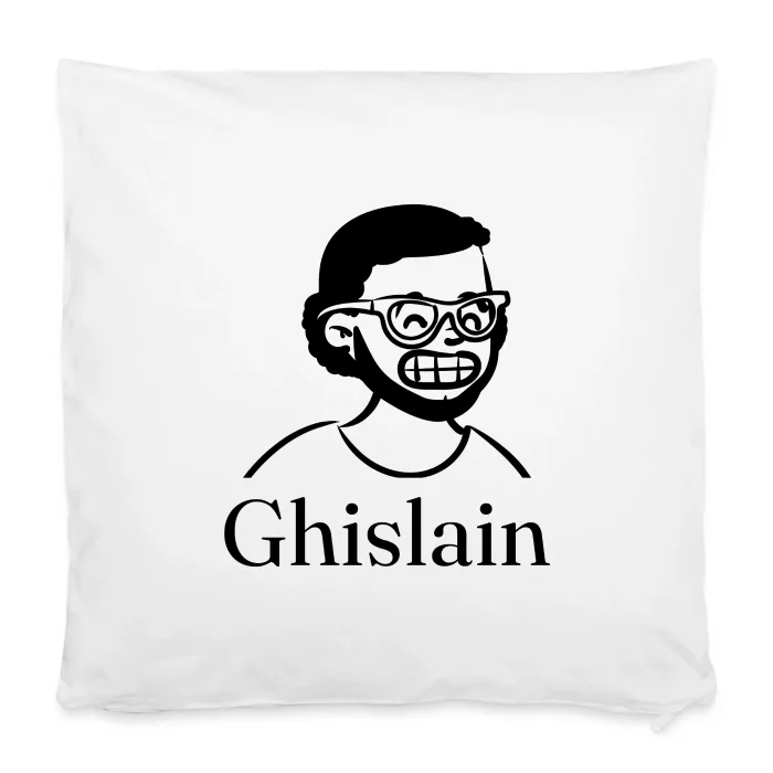 Housse de coussin personnalisée au prénom Ghislain