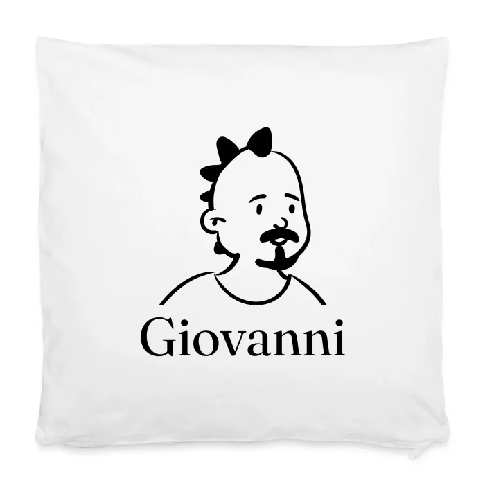 Housse de coussin personnalisée au prénom Giovanni