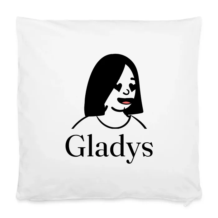 Housse de coussin personnalisée au prénom Gladys