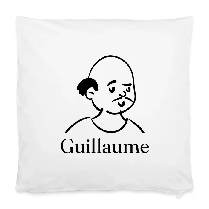 Housse de coussin personnalisée au prénom Guillaume