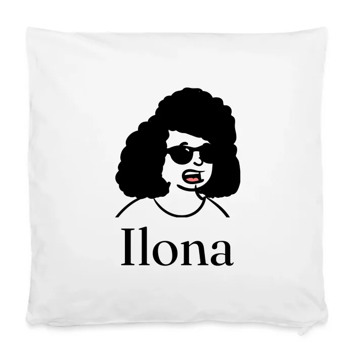 Housse de coussin personnalisée au prénom Ilona