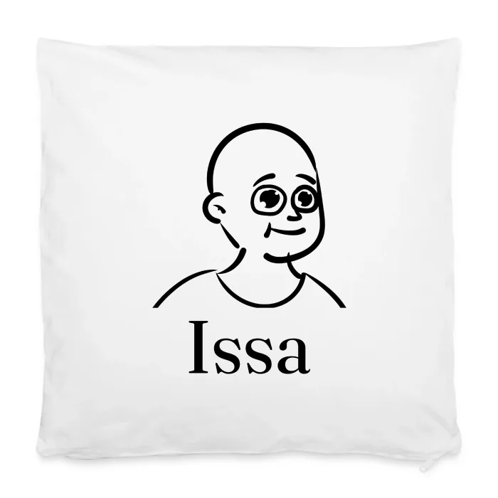 Housse de coussin personnalisée au prénom Issa