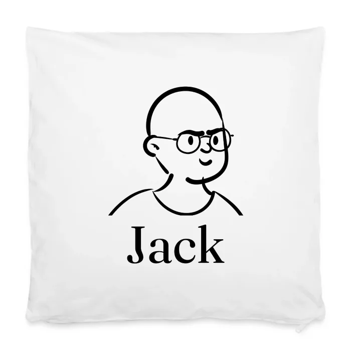 Housse de coussin personnalisée au prénom Jack