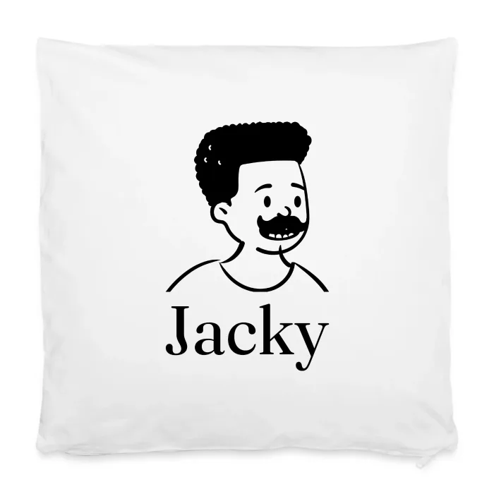 Housse de coussin personnalisée au prénom Jacky