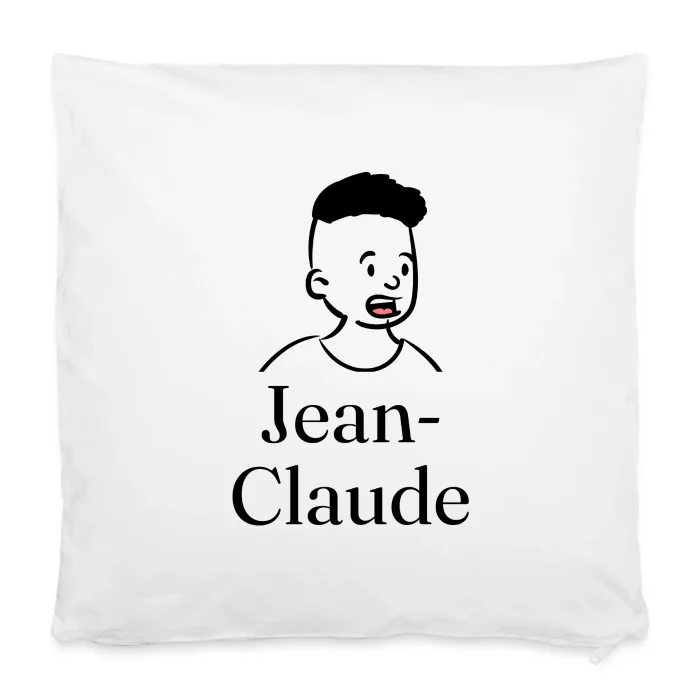 Housse de coussin personnalisée au prénom Jean-Claude