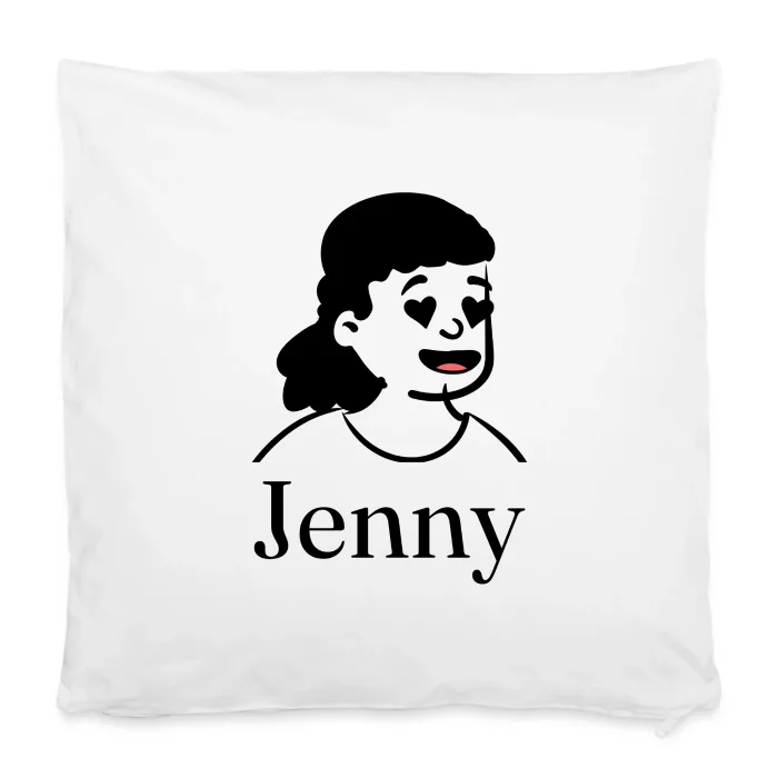 Housse de coussin personnalisée au prénom Jenny