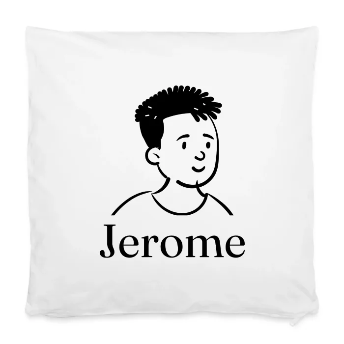 Housse de coussin personnalisée au prénom Jerome