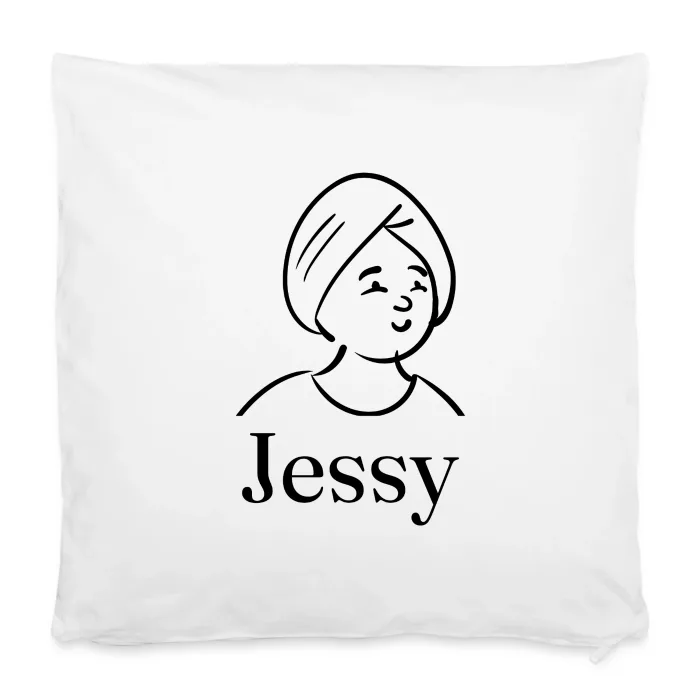 Housse de coussin personnalisée au prénom Jessy