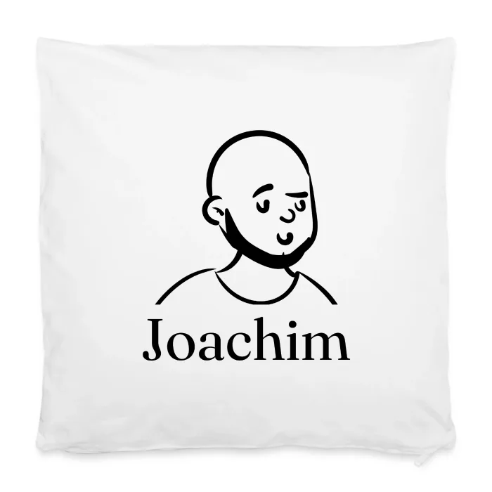 Housse de coussin personnalisée au prénom Joachim