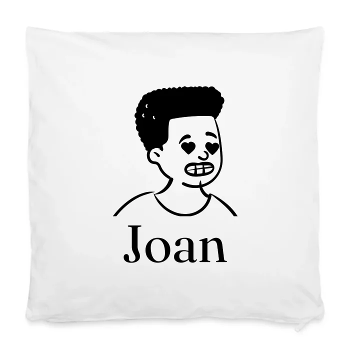 Housse de coussin personnalisée au prénom Joan