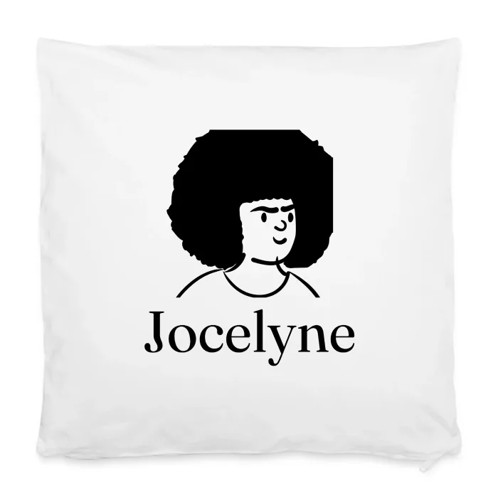 Housse de coussin personnalisée au prénom Jocelyne