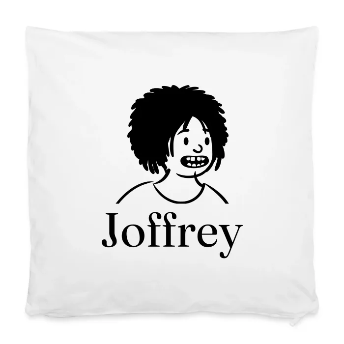 Housse de coussin personnalisée au prénom Joffrey