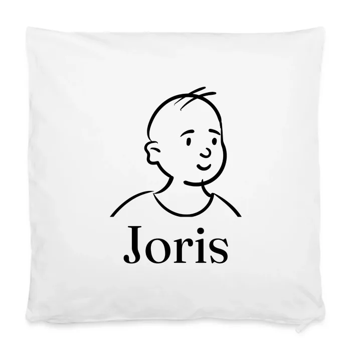 Housse de coussin personnalisée au prénom Joris