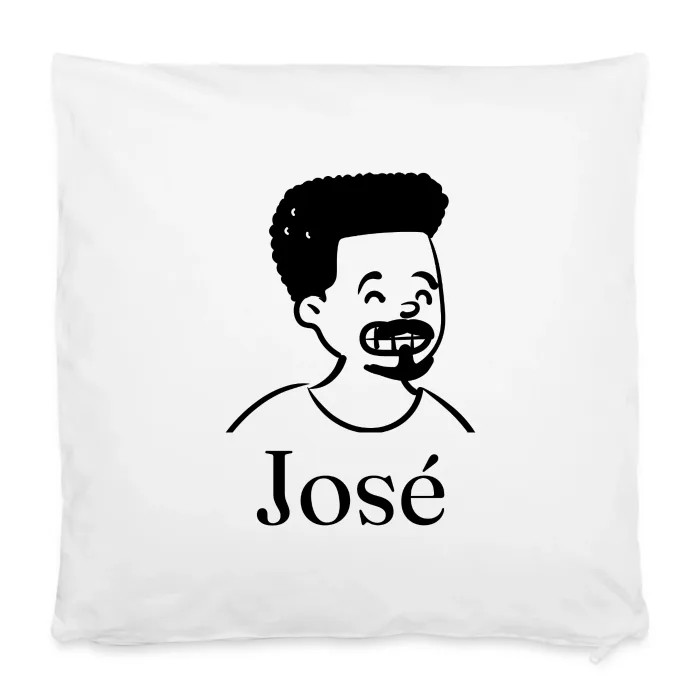 Housse de coussin personnalisée au prénom José