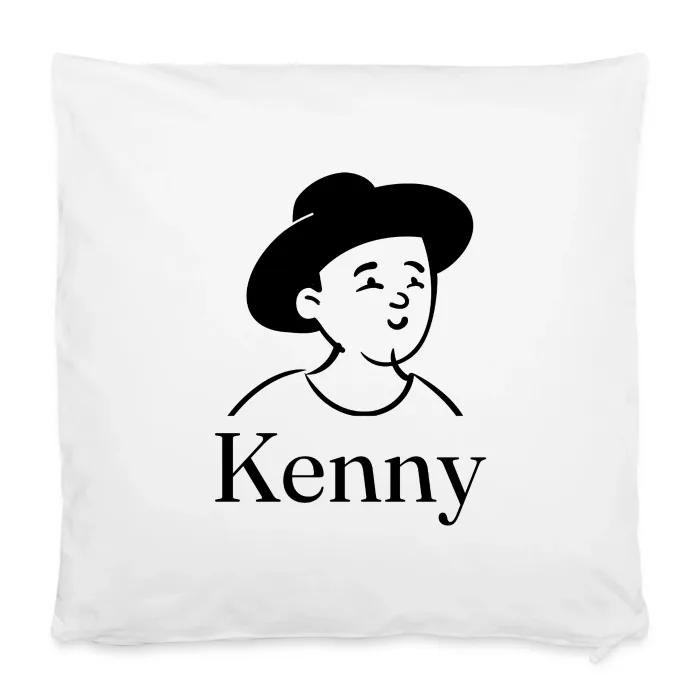 Housse de coussin personnalisée au prénom Kenny
