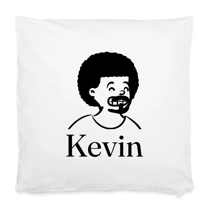 Housse de coussin personnalisée au prénom Kevin