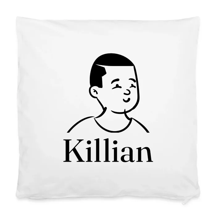 Housse de coussin personnalisée au prénom Killian