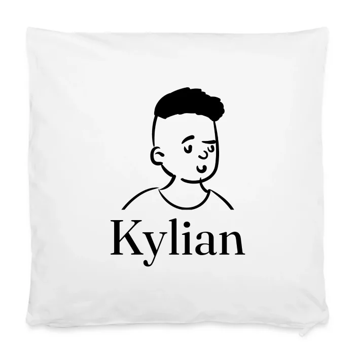 Housse de coussin personnalisée au prénom Kylian