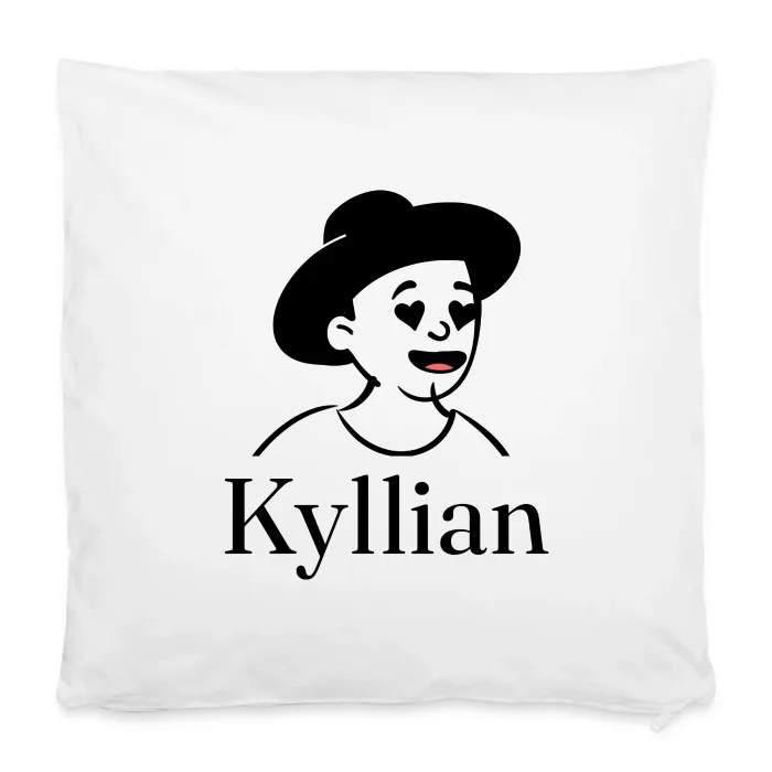 Housse de coussin personnalisée au prénom Kyllian