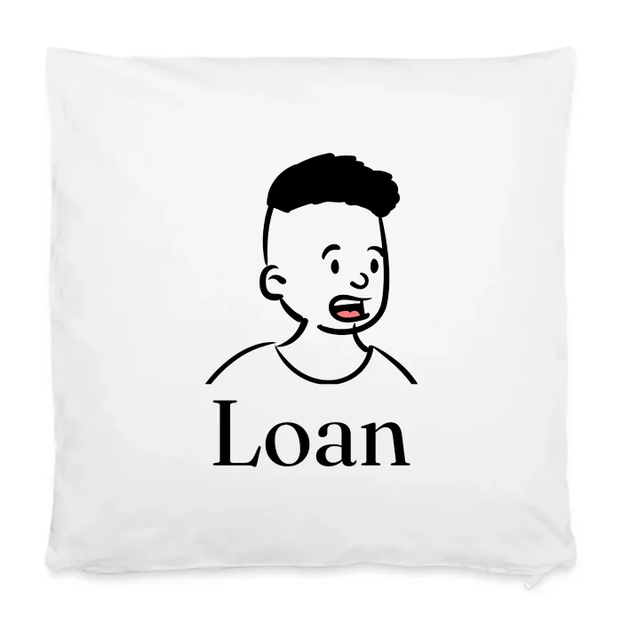 Housse de coussin personnalisée au prénom Loan