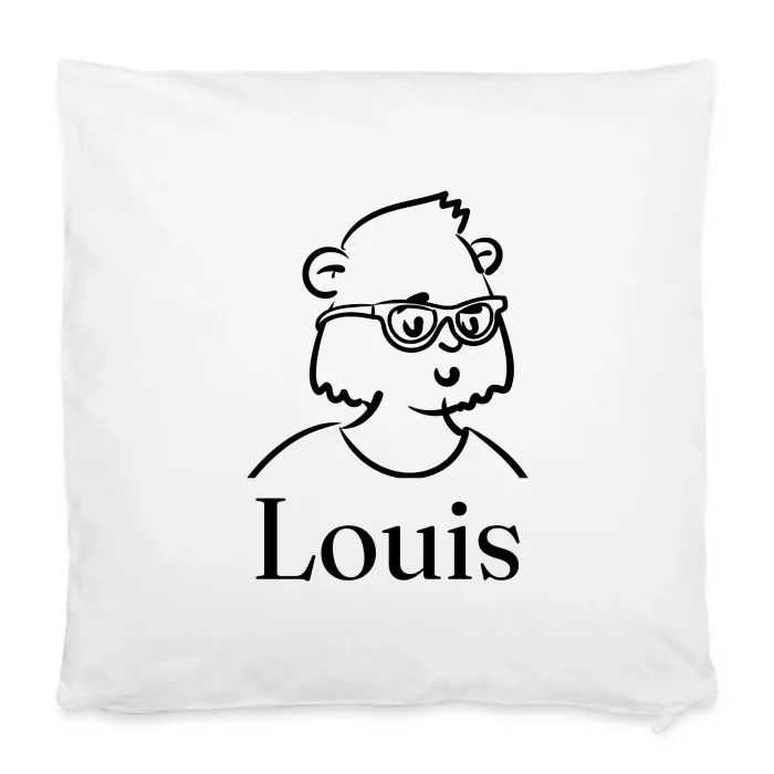 Housse de coussin personnalisée au prénom Louis