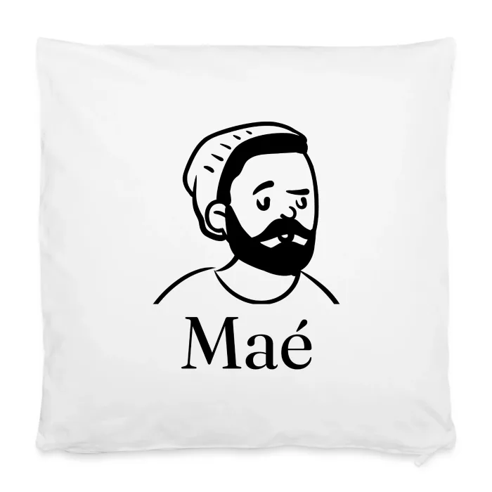 Housse de coussin personnalisée au prénom Maé