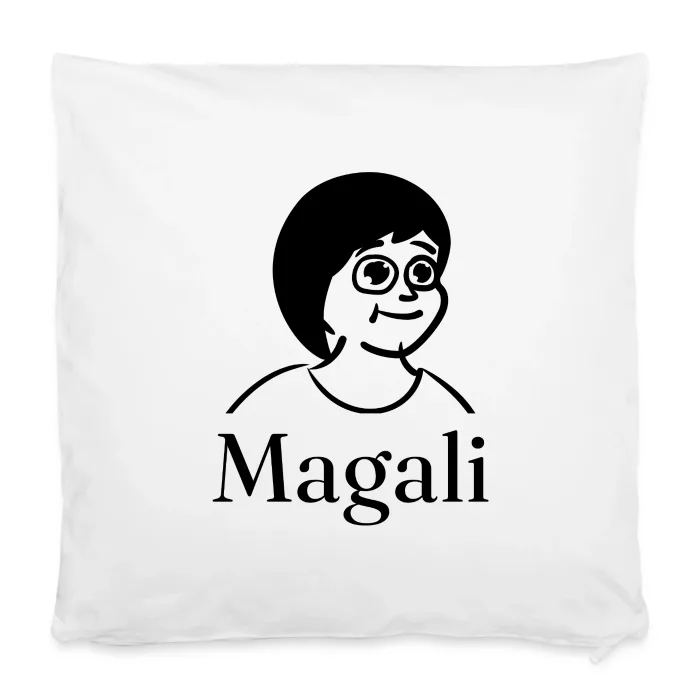 Housse de coussin personnalisée au prénom Magali