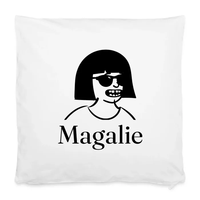 Housse de coussin personnalisée au prénom Magalie